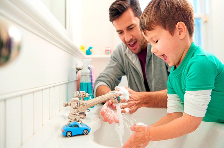 Affiche imprimable sur le lavage des mains pour les enfants