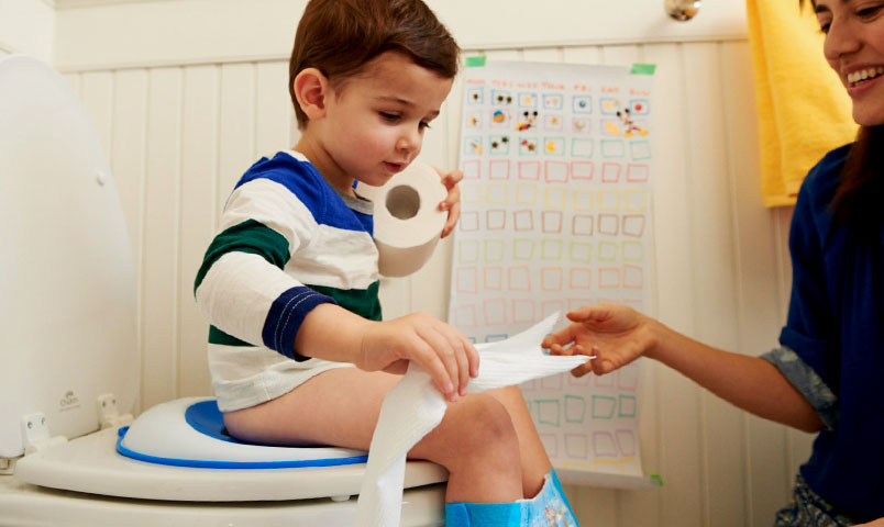 Cómo entrenar al niño para ir al baño Banner